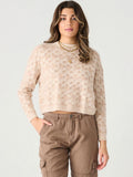 Dex Scalloped Stitch Sweater - Barely Pink Melange