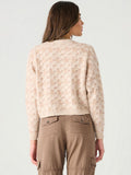 Dex Scalloped Stitch Sweater - Barely Pink Melange