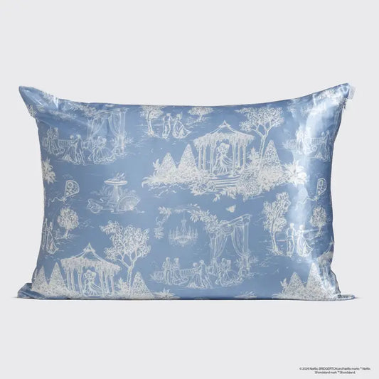 Kitsch x Bridgerton Satin Pillowcase in Garden Toile