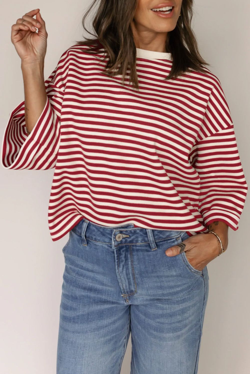 Dear Lover Top - Red Stripe