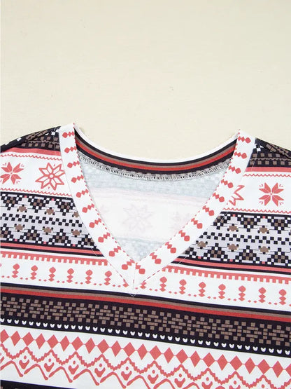 Lounge Set Retro Christmas Pattern