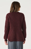 Dex Textured Tunic Sweater - Port Melange