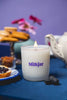 Milk Jar Candle 8oz Blueberry Tea - Blueberry, Amber, Vanilla