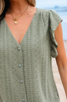 Dear Lover Blouse - Laurel Green