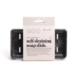 Kitsch Self Draining Soap Dish - Black
