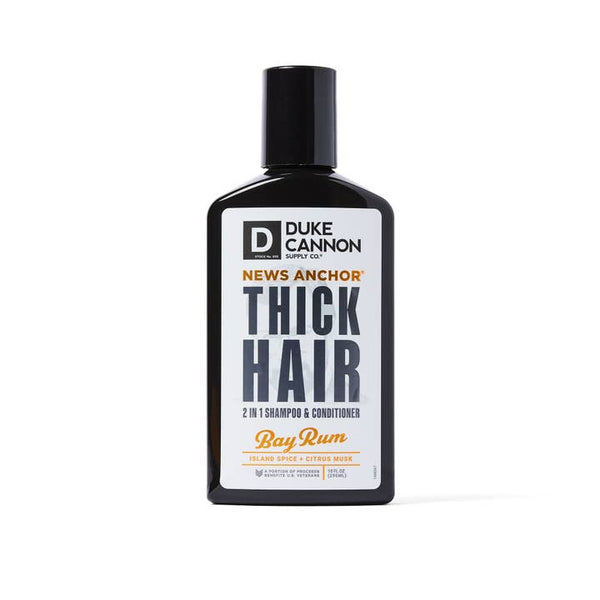 Duke Cannon News Anchor 2-in-1 Hair Wash - Bay Rum