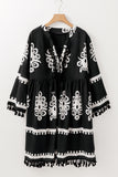 Fringe Plus Size Dress - Floral