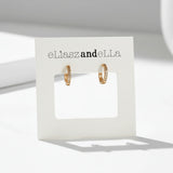Eliasz and Ella CZ Sparkle Huggie Hoop Earring
