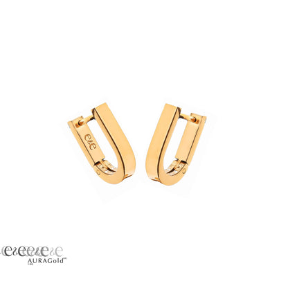 Eliasz and Ella Ulivo U Hoop Huggies - Gold