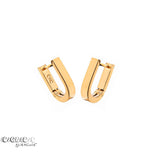 Eliasz and Ella Ulivo U Hoop Huggies - Gold