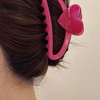 Heart Hair Clip - Rose