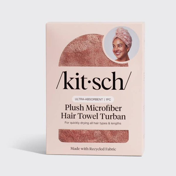 Kitsch Hair Towel Terracota Kitsch Pluch Hair Towel - Terr