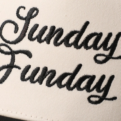 Fashion City Sunday Funday Embroidered Two Tone Trucker Hat