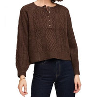 Gentle Fawn Aspen Pullover Sweater - Heather Chocolate