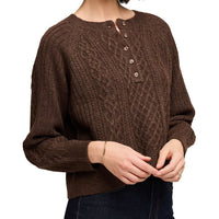 Gentle Fawn Aspen Pullover Sweater - Heather Chocolate