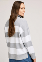 Gentle Fawn Idris 1/4 Zip - Ash Stripe