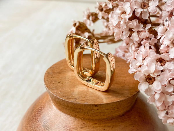 Agaveh Girl Reese Hoops - Gold