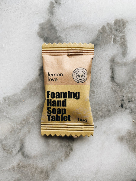 Essence of Life Organics Foaming Hand Soap Tablet - Lemon Love