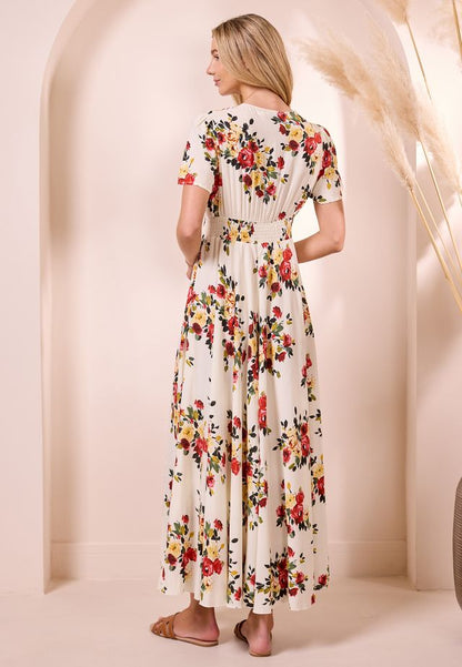 AngelEye Nador Dress - White & Floral