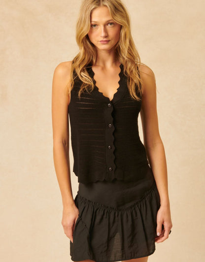 John + Jenn Remy Sweater Vest - Caviar