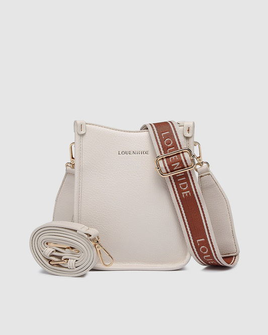 Louenhide Parker Logo Crossbody Bag - Vanilla