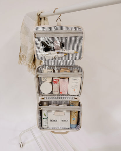 Louenhide Maggie Lacey Quilted Cosmetic Bag Set - Vanilla