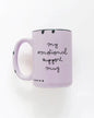 Prairie Chick Prints My Emotional Support Mug - Purple