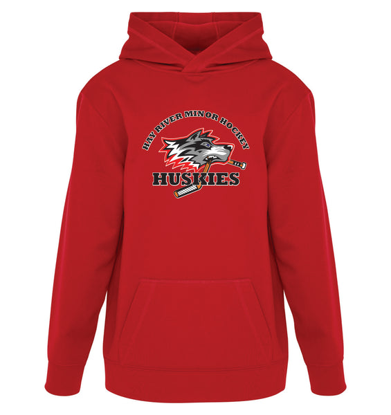 Huskies Performance Hoodie - Red
