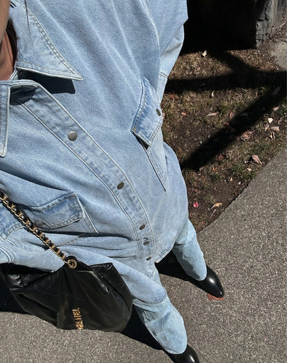 Brunette Shania Denim Jacket - Light Blue