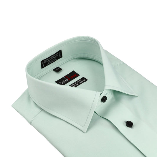 SottoSpora Men's Easy Care Adjusted Fit Dress Shirt - Mint