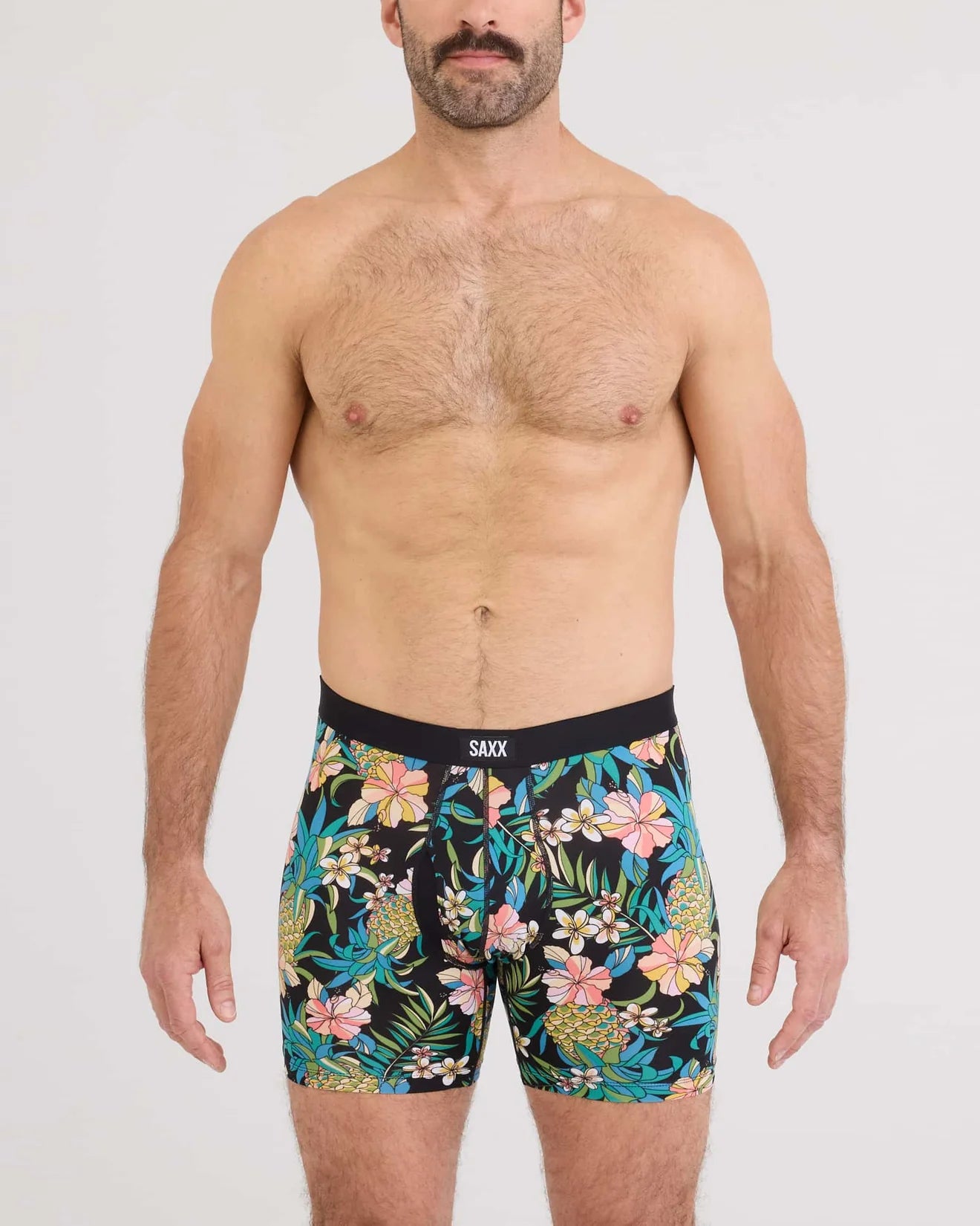 Saxx Daytripper Comfort Stretch Boxer Brief Fly - Pineapple Field