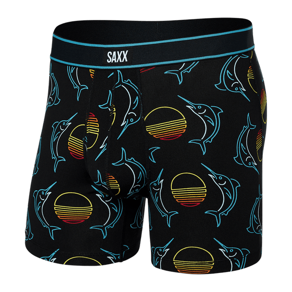 Saxx Daytripper Boxers Fly - Sunset Crest Black