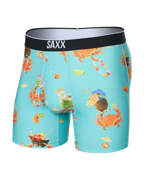 Saxx Volt Breathable Mesh Boxer Brief - Crab Cocktail