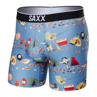 Saxx Volt Breath Mesh Boxers - Take A Hike Blue