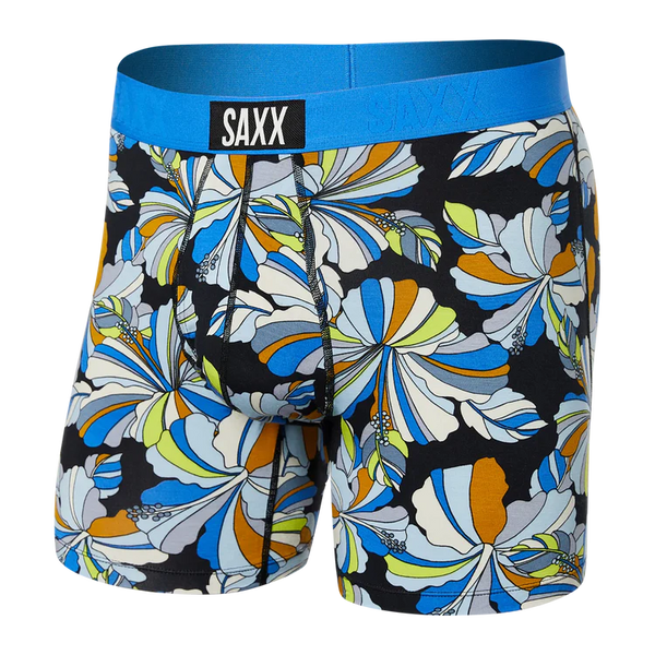 Saxx Boxers Ultra Soft BB Fly-Flower Pop - Blue