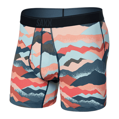 Saxx Quest Boxer Brief Fly - Mountain Abstract Multi