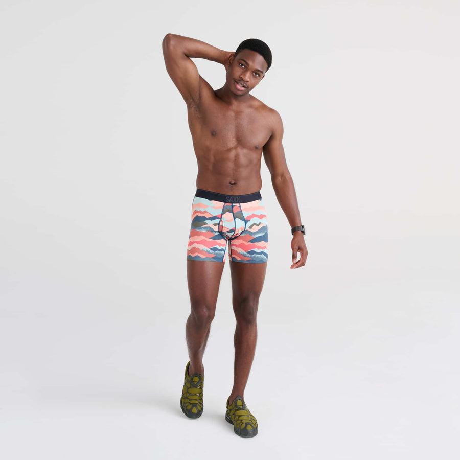 Saxx Quest Boxer Brief Fly - Mountain Abstract Multi