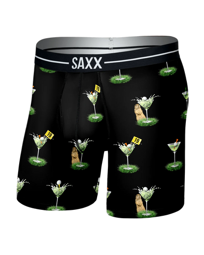 Saxx Volt Breathable Mesh Boxer Brief - My Handicap & Black