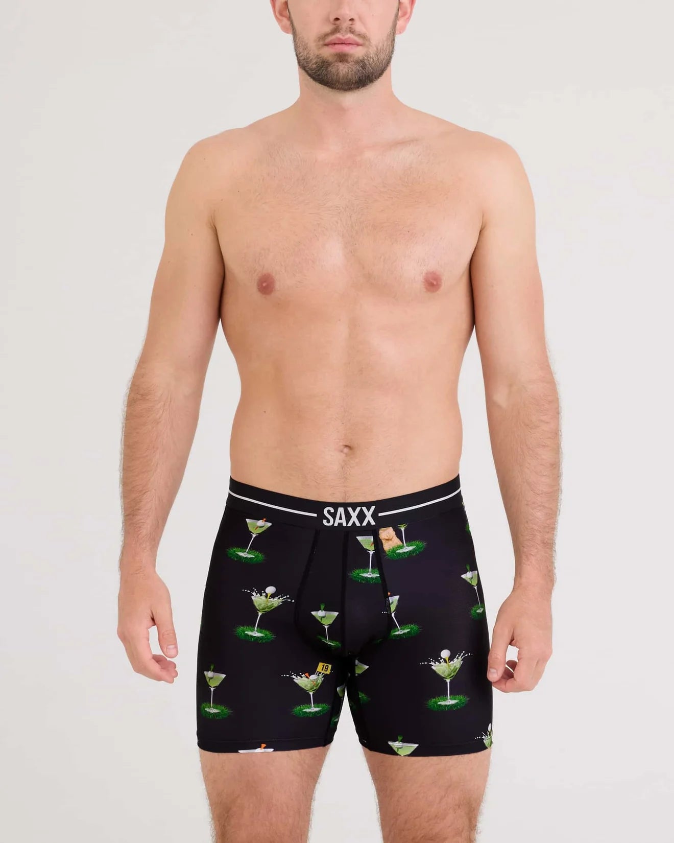 Saxx Volt Breathable Mesh Boxer Brief - My Handicap & Black