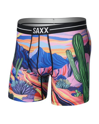 Saxx Volt Breathable Mesh Boxer Brief - Prickly Paradise Multi