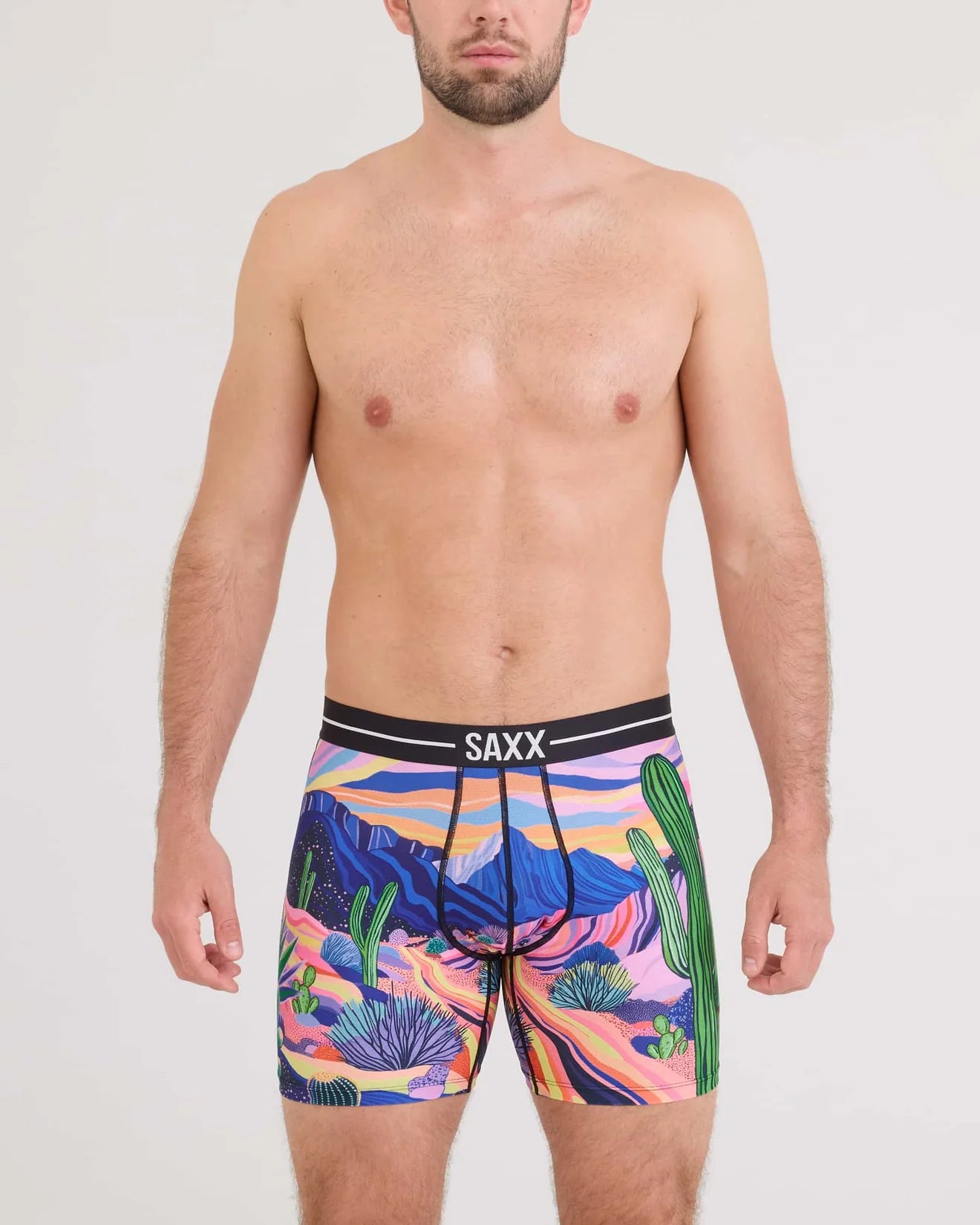 Saxx Volt Breathable Mesh Boxer Brief - Prickly Paradise Multi
