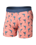 Saxx Droptemp Cooling Cotton Boxer Brief Fly - Big Catch - Desert Flower