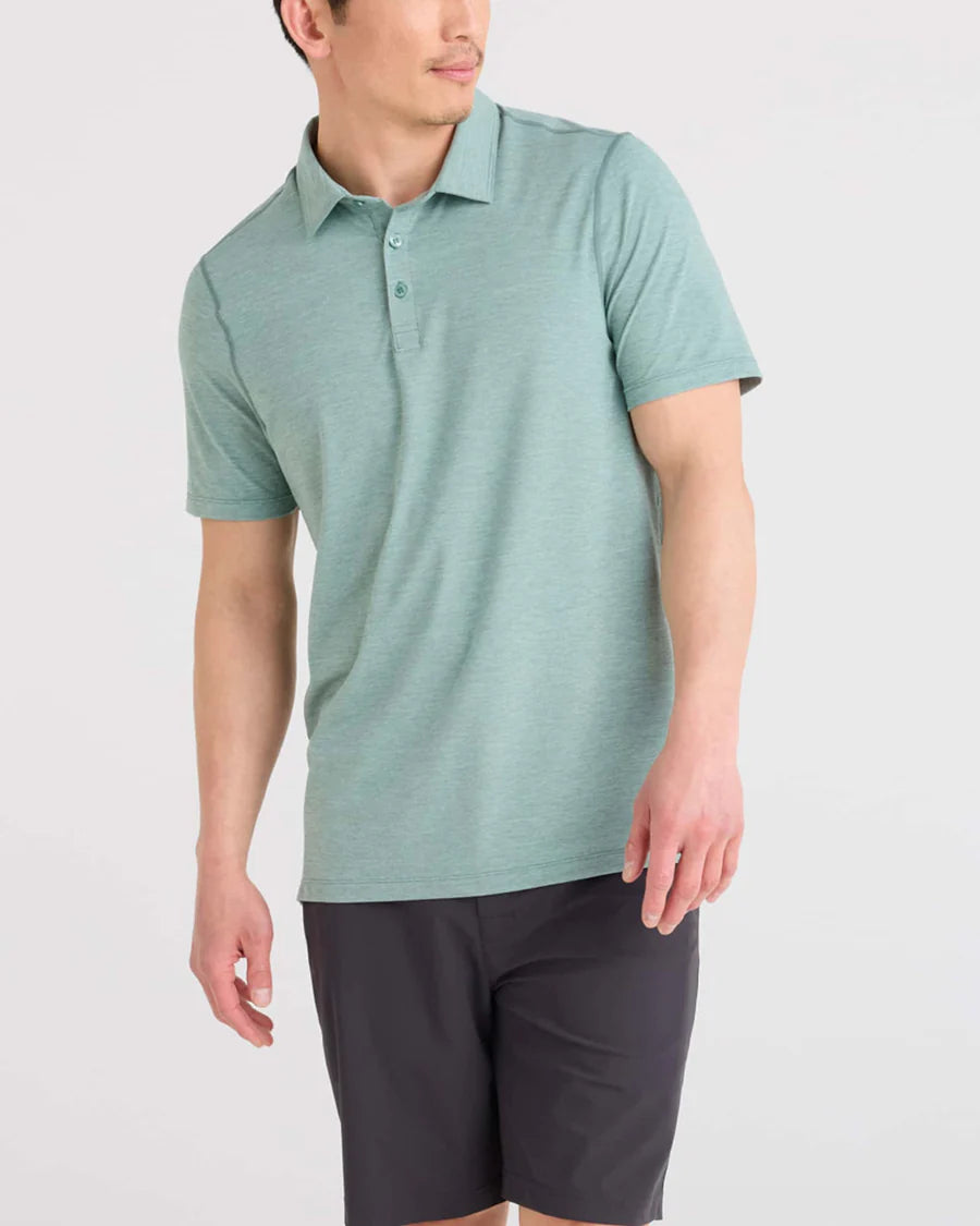 Saxx Daytripper All Day Cooling Polo -Silver Pine Heather