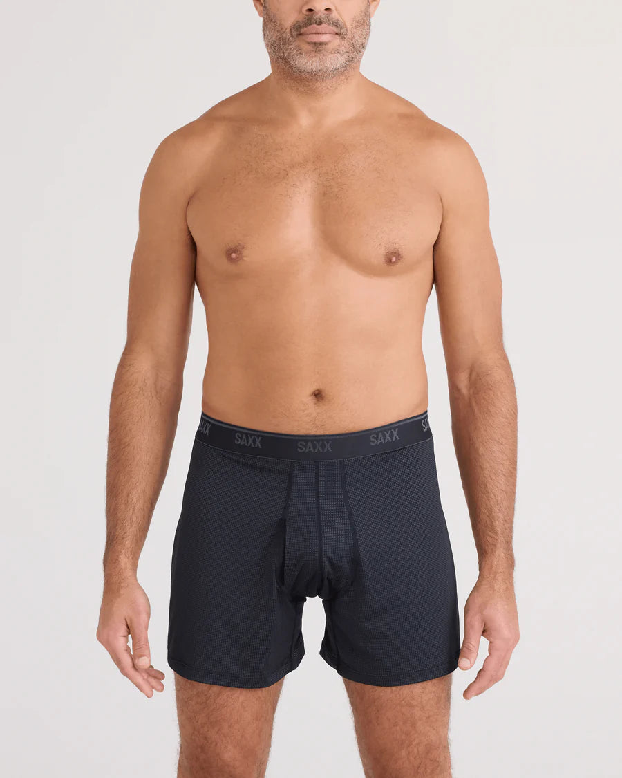 Saxx Boxers Fly QT Quick Dry Mesh LL Fly - Black