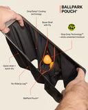 Saxx Boxers Fly QT Quick Dry Mesh LL Fly - Black