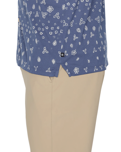 Saxx Droptemp Dry Resort Polo - Bandana Tropic & Indigo