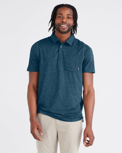 Saxx Droptemp All Day Cooling Polo - Storm Heather