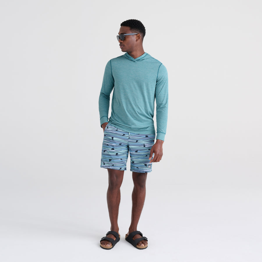 Saxx Droptemp All Day Cooling Hoodie - Sea Level Heather