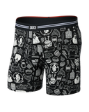 Saxx Vibe Xrta Soft Comfort Boxer Brief Fly - Bun Appetit - Black