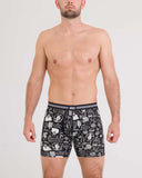 Saxx Vibe Xrta Soft Comfort Boxer Brief Fly - Bun Appetit - Black